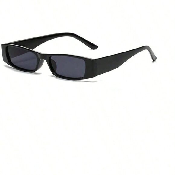 Square Retro Mini Frame Fashion Sunglasses - Picture 3 of 4
